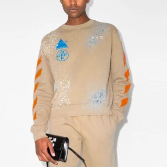 Off-White x Browns 50 Crossover SS21 Micro Mark Round Neck Ordinary Version Khaki Off-White x Browns 50 Crossover SS21 Micro Mark Round Neck Ordinary Version Khaki