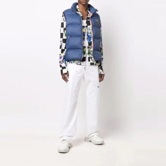 Off-White x Nike Crossover Solid Color Small Logo Printing Straight-Leg Casual Pants/Trousers White Off-White x Nike Crossover Solid Color Small Logo Printing Straight-Leg Casual Pants/Trousers White