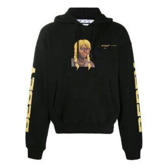 Off-White x Theophilus London Crossover Bebey Printing Casual Cozy Black Off-White x Theophilus London Crossover Bebey Printing Casual Cozy Black