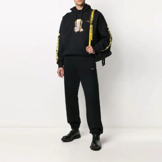 Off-White x Theophilus London Crossover Bebey Printing Casual Cozy Black Off-White x Theophilus London Crossover Bebey Printing Casual Cozy Black