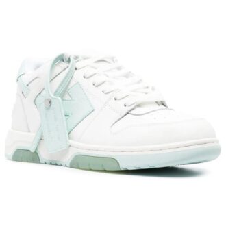 Out Of Office Low-Top Sneakers “White Teal”