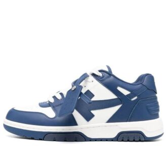 Out Of Office Panelled Lace-Up Sneakers “Blue White”