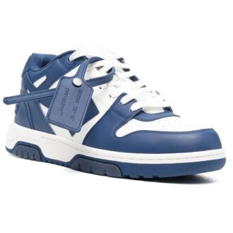 Out Of Office Panelled Lace-Up Sneakers “Blue White”