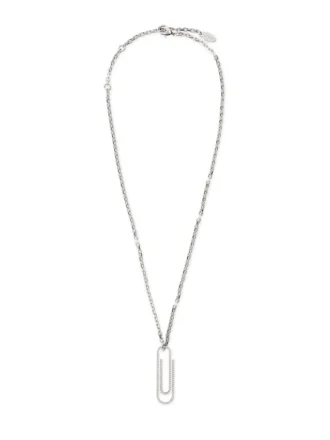 Paperclip Strass Necklace