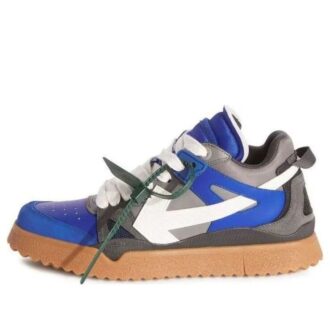 Sponge Mid-Top Sneakers “Blue White Grey Tan”